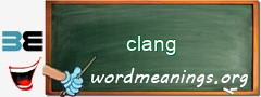 WordMeaning blackboard for clang